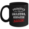 Promoted To Grandpa Again 2025 Pregnancy Announcement Mug | siriusteestore
