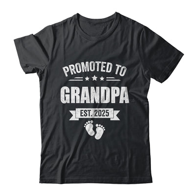 Promoted To Grandpa Est 2025 Fathers Day First Time New Shirt & Hoodie | siriusteestore