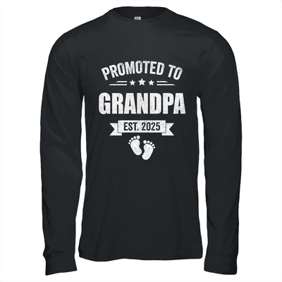 Promoted To Grandpa Est 2025 Fathers Day First Time New Shirt & Hoodie | siriusteestore