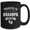 Promoted To Grandpa Est 2025 Fathers Day First Time New Mug | siriusteestore