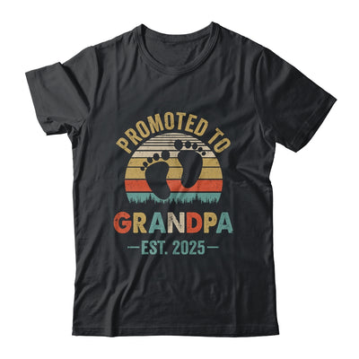 Promoted To Grandpa Est 2025 Fathers Day Vintage Shirt & Hoodie | siriusteestore