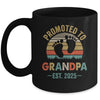 Promoted To Grandpa Est 2025 Fathers Day Vintage Mug | siriusteestore