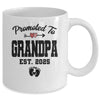 Promoted To Grandpa Est 2025 First Time Fathers Day Mug | siriusteestore