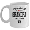 Promoted To Grandpa Est 2025 First Time Fathers Day Mug | siriusteestore