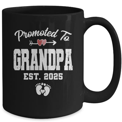 Promoted To Grandpa Est 2025 Funny First Time Fathers Day Mug | siriusteestore