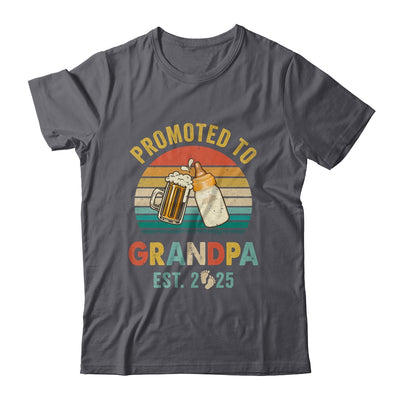 Promoted To Grandpa Est 2025 Vintage New Fathers Day Shirt & Hoodie | siriusteestore