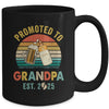 Promoted To Grandpa Est 2025 Vintage New Fathers Day Mug | siriusteestore