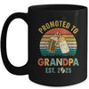 Promoted To Grandpa Est 2025 Vintage New Fathers Day Mug | siriusteestore