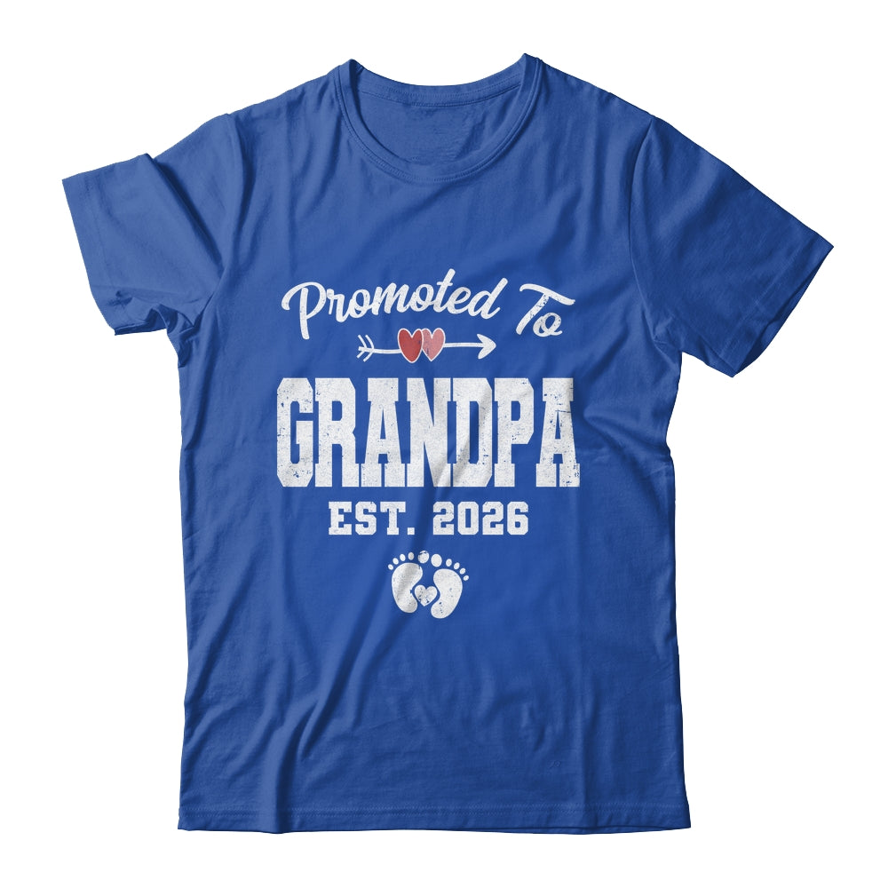 Promoted To Grandpa Est 2026 Funny First Time Fathers Day Shirt & Hoodie | siriusteestore