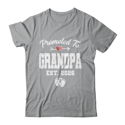 Promoted To Grandpa Est 2026 Funny First Time Fathers Day Shirt & Hoodie | siriusteestore