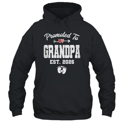 Promoted To Grandpa Est 2026 Funny First Time Fathers Day Shirt & Hoodie | siriusteestore