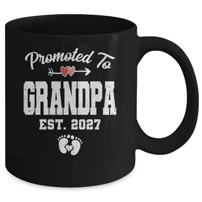 Promoted To Grandpa Est 2027 Funny First Time Fathers Day Mug | siriusteestore