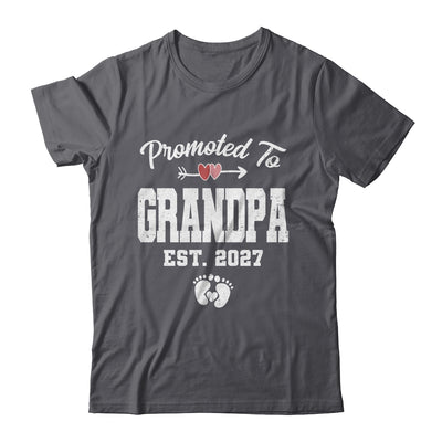 Promoted To Grandpa Est 2027 Funny First Time Fathers Day Shirt & Hoodie | siriusteestore