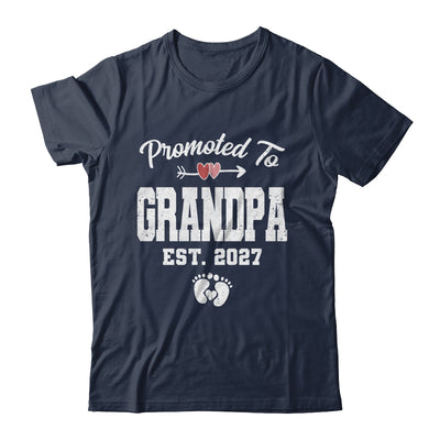 Promoted To Grandpa Est 2027 Funny First Time Fathers Day Shirt & Hoodie | siriusteestore