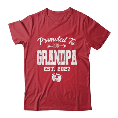 Promoted To Grandpa Est 2027 Funny First Time Fathers Day Shirt & Hoodie | siriusteestore