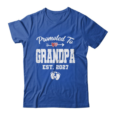 Promoted To Grandpa Est 2027 Funny First Time Fathers Day Shirt & Hoodie | siriusteestore
