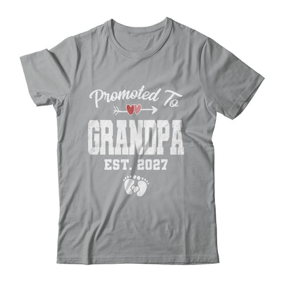 Promoted To Grandpa Est 2027 Funny First Time Fathers Day Shirt & Hoodie | siriusteestore