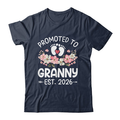 Promoted To Granny 2026 First Time Floral New Granny Shirt & Hoodie | siriusteestore