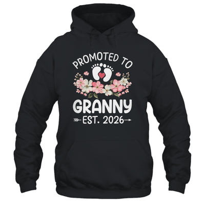 Promoted To Granny 2026 First Time Floral New Granny Shirt & Hoodie | siriusteestore