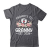 Promoted To Granny 2026 First Time Floral New Granny Shirt & Hoodie | siriusteestore