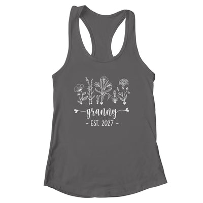 Promoted To Granny 2027 Pregnancy Announcement Floral Shirt & Tank Top | siriusteestore