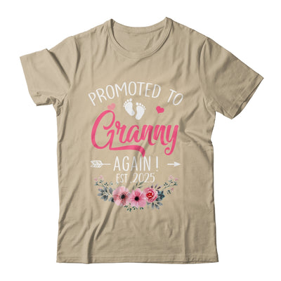 Promoted To Granny Again Est 2025 Mothers Day Shirt & Tank Top | siriusteestore