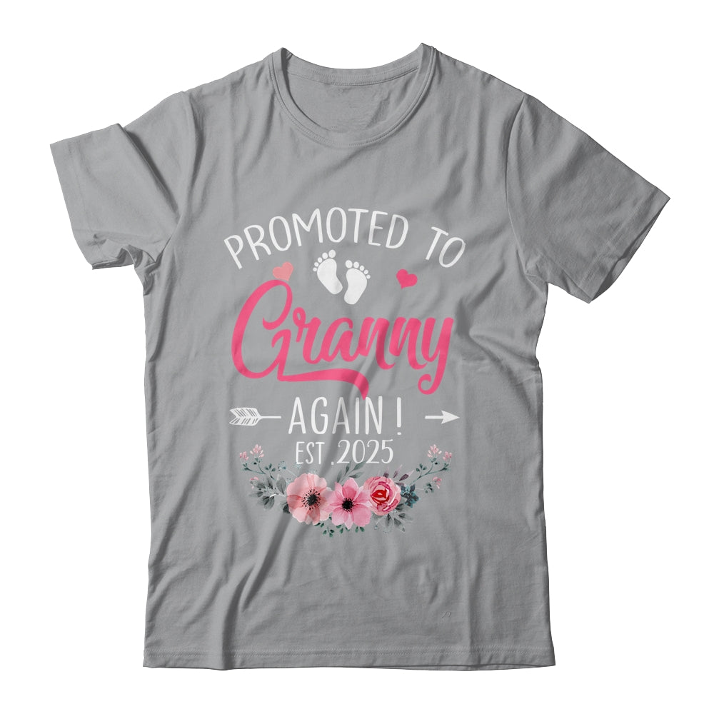 Promoted To Granny Again Est 2025 Mothers Day Shirt & Tank Top | siriusteestore