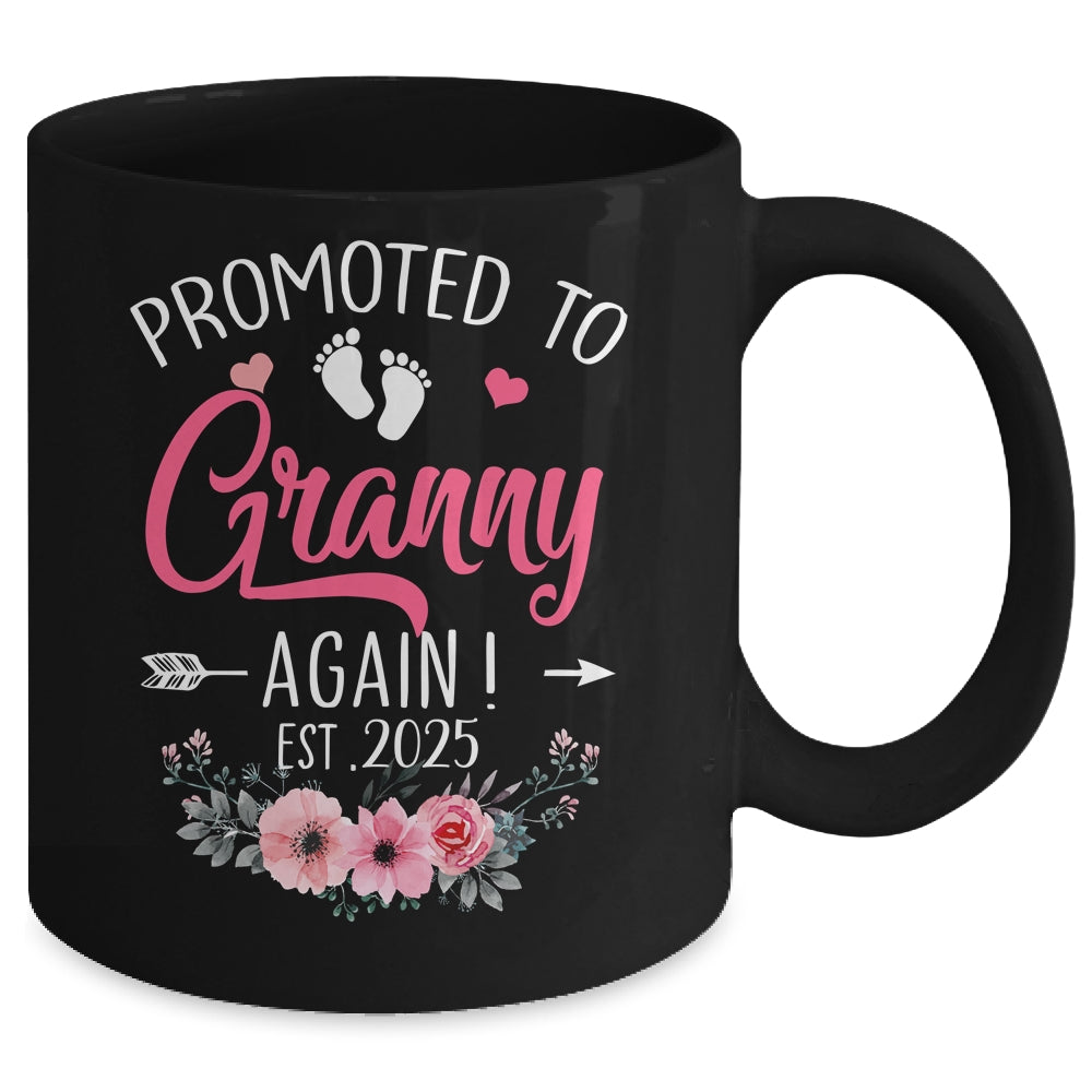 Promoted To Granny Again Est 2025 Mothers Day Mug | siriusteestore
