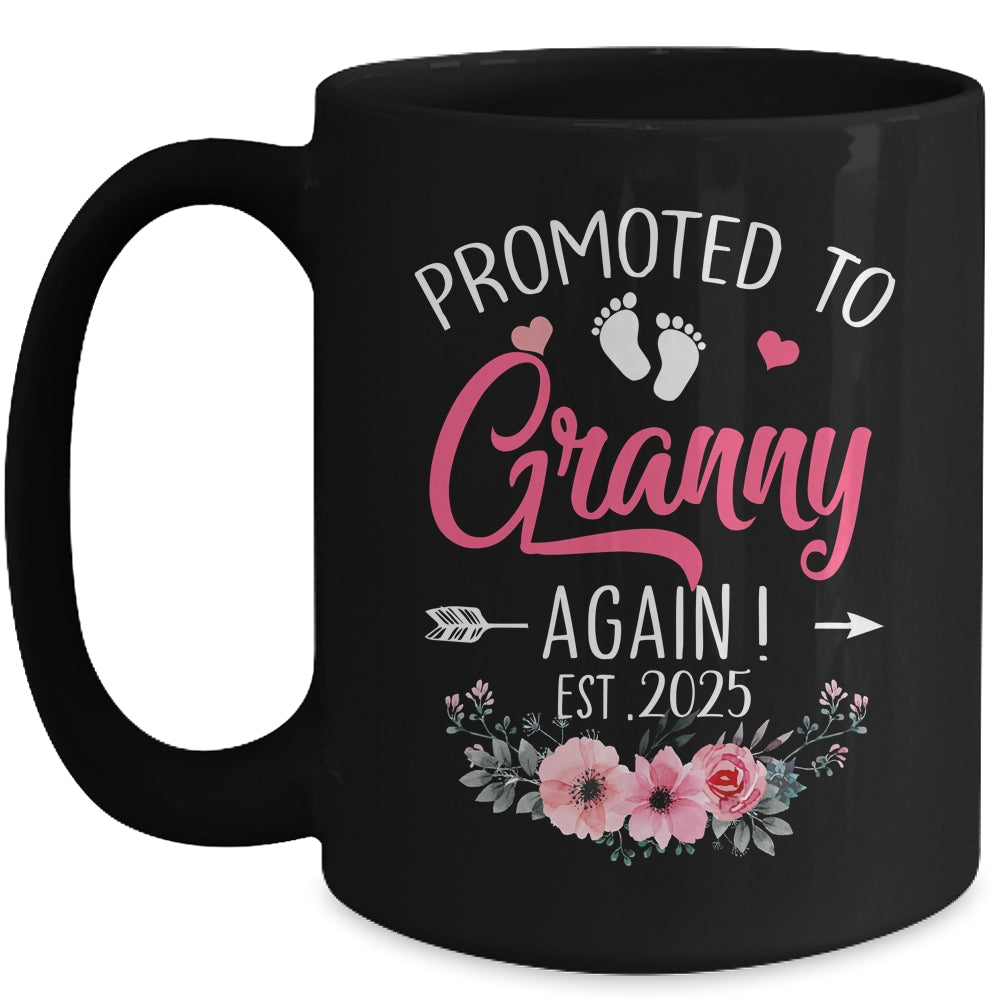 Promoted To Granny Again Est 2025 Mothers Day Mug | siriusteestore