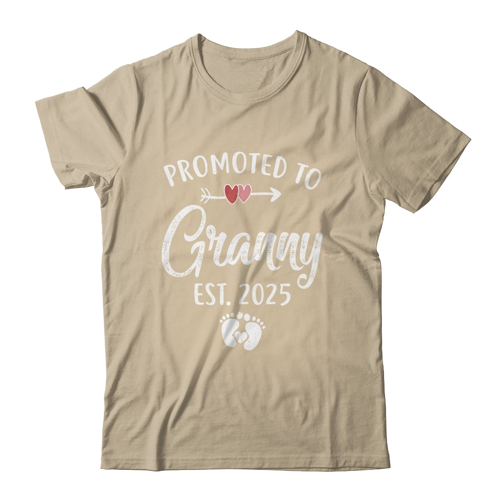 Promoted To Granny Est 2025 Funny First Time Mothers Day Shirt & Tank Top | siriusteestore
