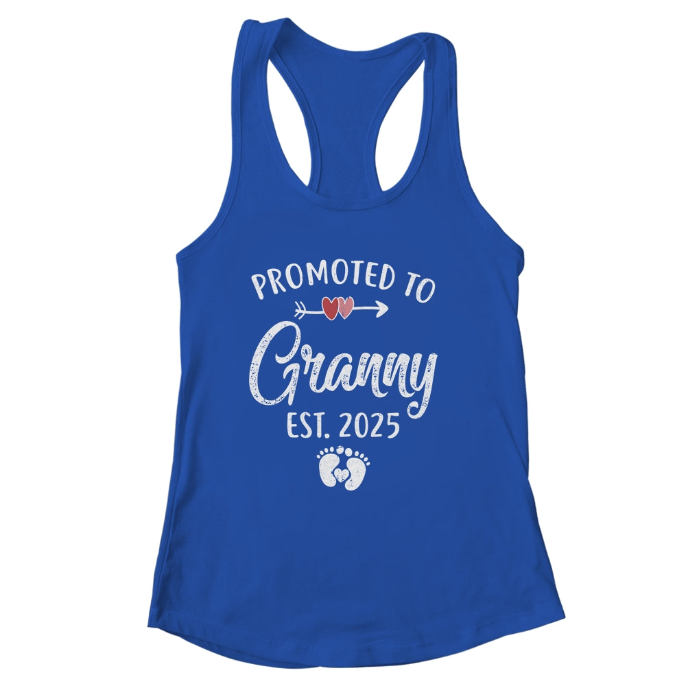 Promoted To Granny Est 2025 Funny First Time Mothers Day Shirt & Tank Top | siriusteestore