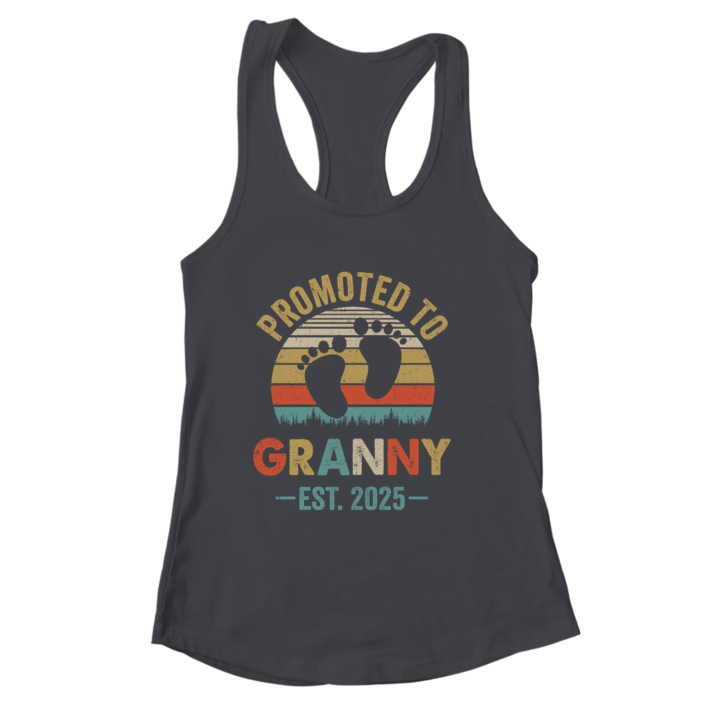 Promoted To Granny Est 2025 Mothers Day Vintage Shirt & Tank Top | siriusteestore