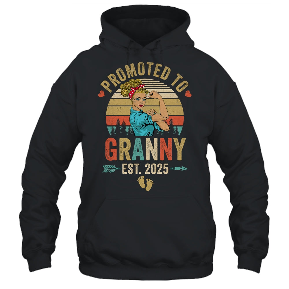 Promoted To Granny Est 2025 Retro First Time Granny Shirt & Tank Top | siriusteestore