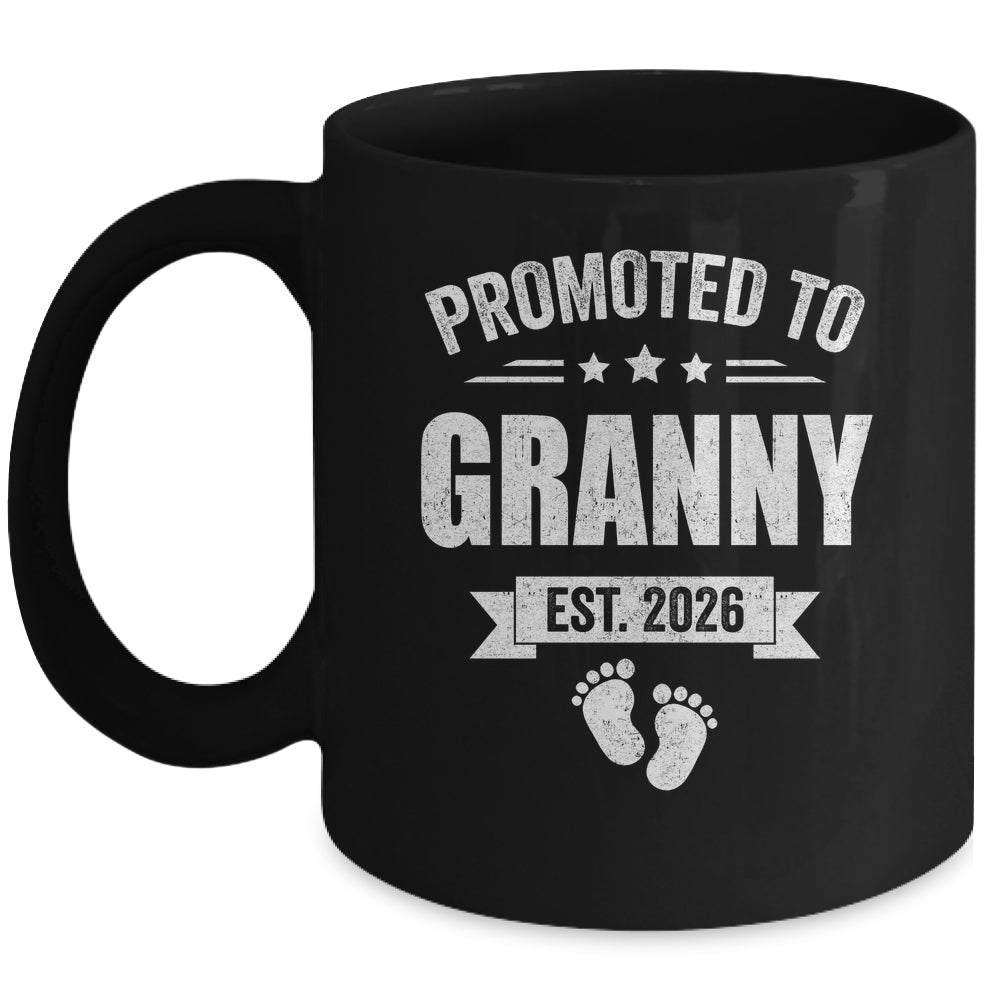 Promoted To Granny Est 2026 Mothers Day First Time New Mug | siriusteestore