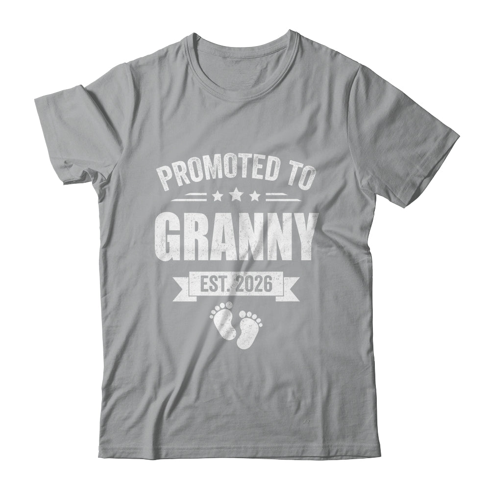 Promoted To Granny Est 2026 Mothers Day First Time New Shirt & Hoodie | siriusteestore
