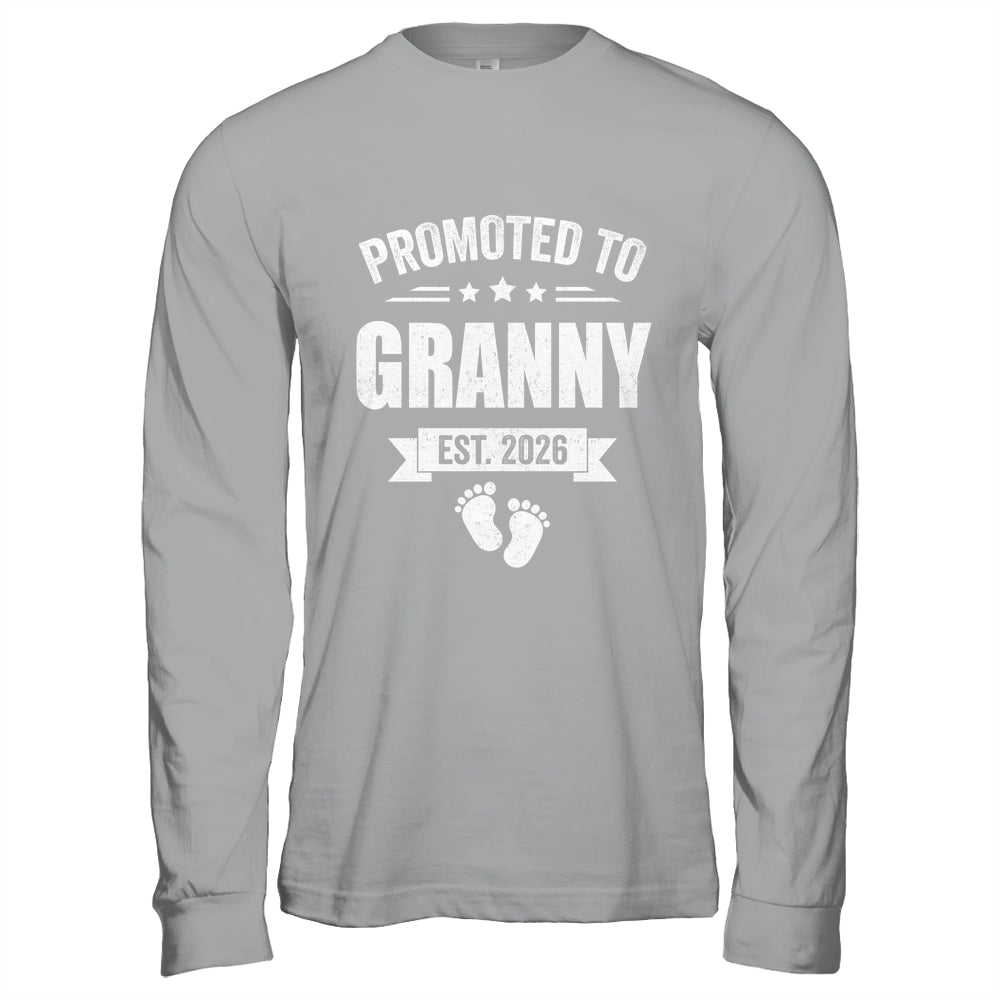 Promoted To Granny Est 2026 Mothers Day First Time New Shirt & Hoodie | siriusteestore