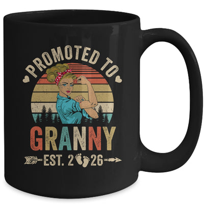 Promoted To Granny Est 2026 Retro First Time Granny Mug | siriusteestore