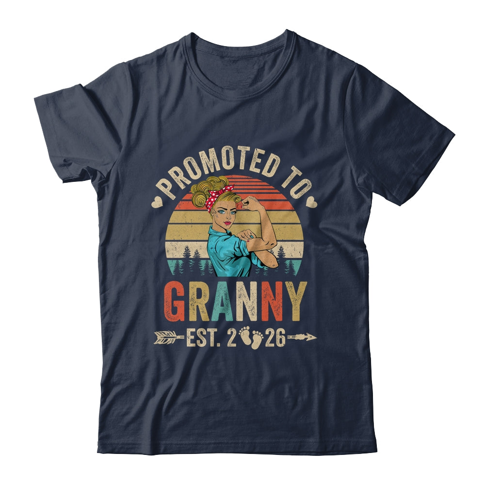 Promoted To Granny Est 2026 Retro First Time Granny Shirt & Tank Top | siriusteestore