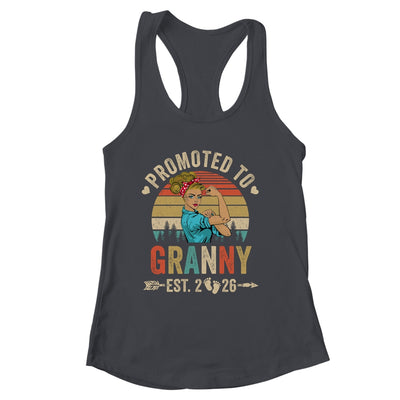 Promoted To Granny Est 2026 Retro First Time Granny Shirt & Tank Top | siriusteestore