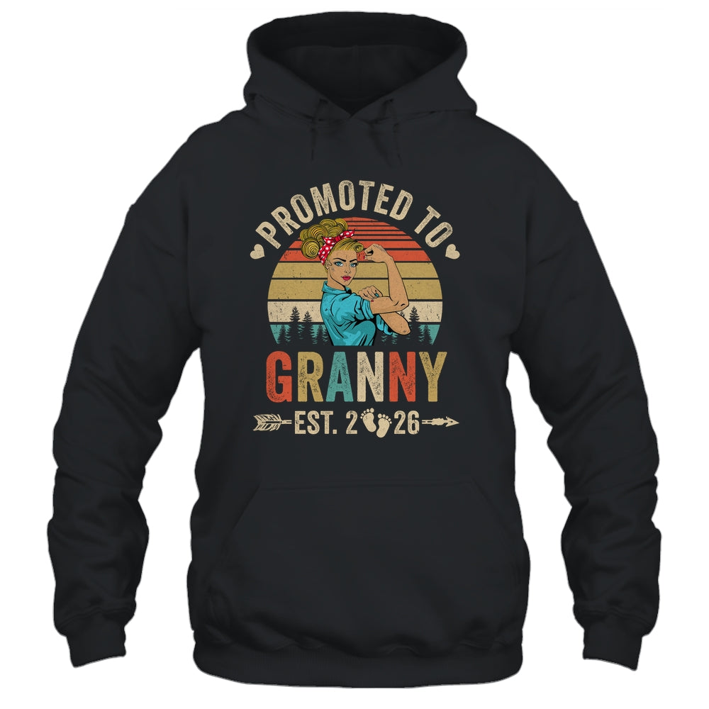 Promoted To Granny Est 2026 Retro First Time Granny Shirt & Tank Top | siriusteestore