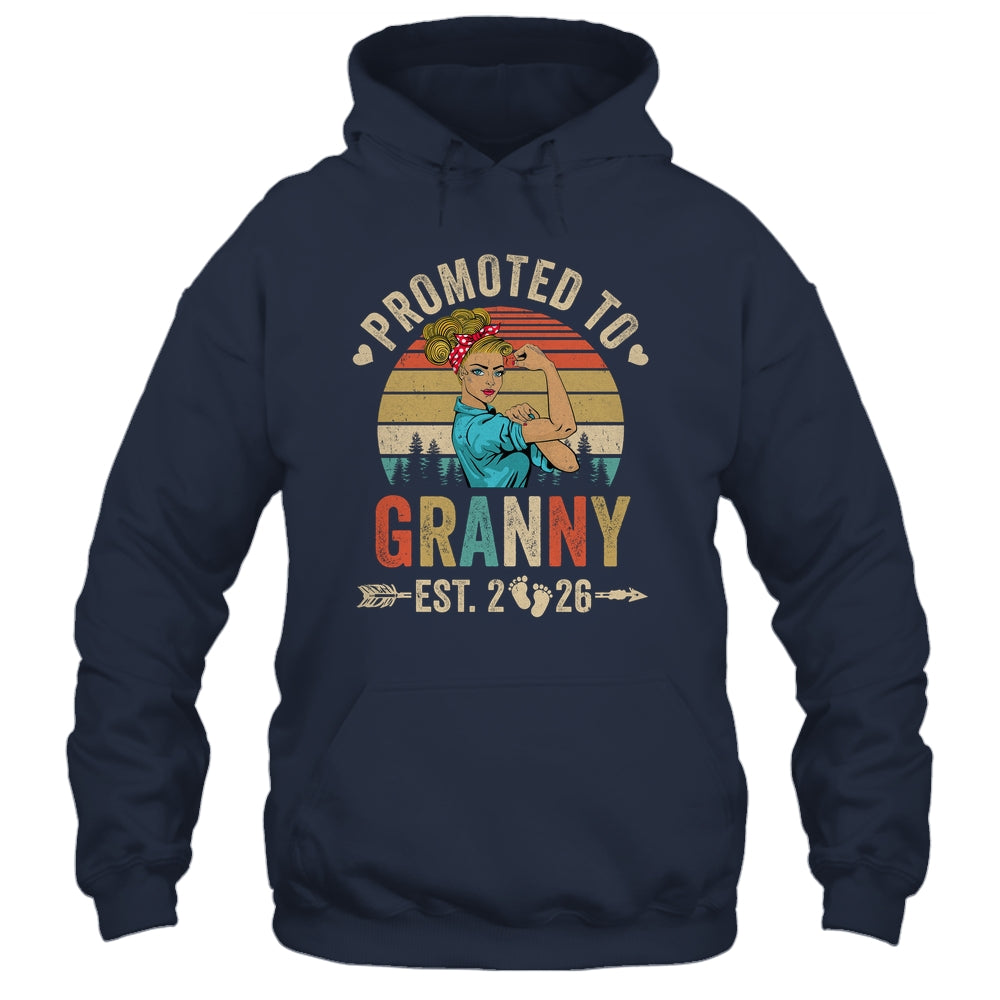 Promoted To Granny Est 2026 Retro First Time Granny Shirt & Tank Top | siriusteestore