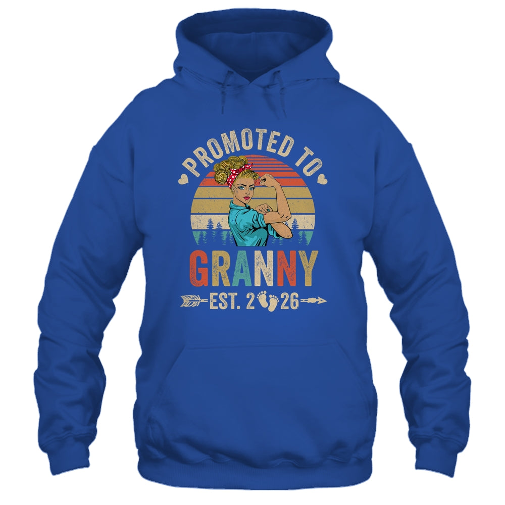 Promoted To Granny Est 2026 Retro First Time Granny Shirt & Tank Top | siriusteestore