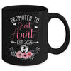 Promoted To Great Aunt Est 2025 Mothers Day Mug | siriusteestore