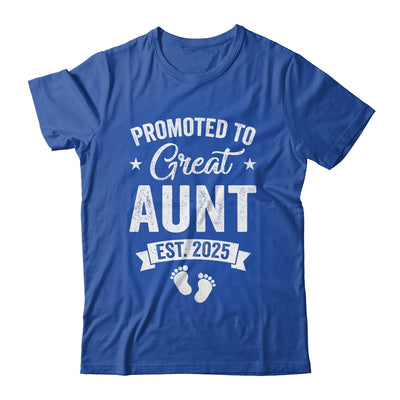 Promoted To Great Aunt Est 2025 Pregnancy Announcement Shirt & Tank Top | siriusteestore