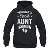Promoted To Great Aunt Est 2025 Pregnancy Announcement Shirt & Tank Top | siriusteestore