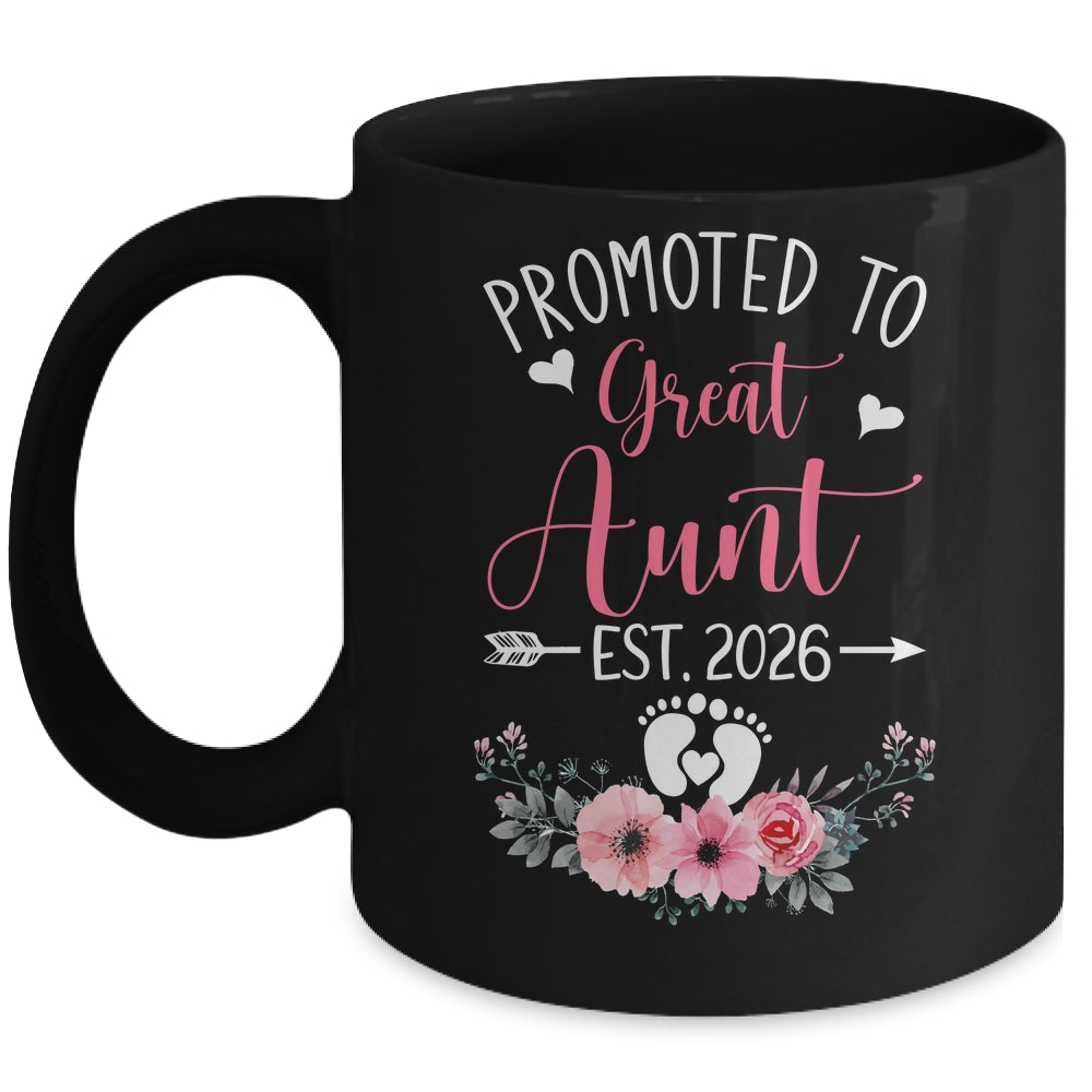 Promoted To Great Aunt Est 2026 Mothers Day Mug | siriusteestore