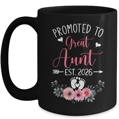 Promoted To Great Aunt Est 2026 Mothers Day Mug | siriusteestore