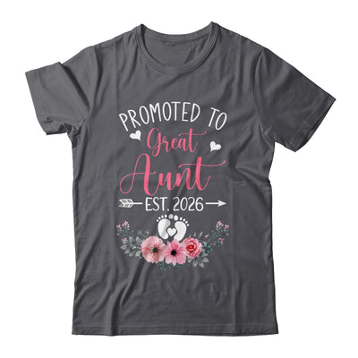 Promoted To Great Aunt Est 2026 Mothers Day Shirt & Tank Top | siriusteestore