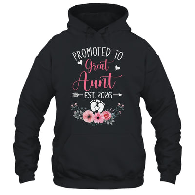 Promoted To Great Aunt Est 2026 Mothers Day Shirt & Tank Top | siriusteestore