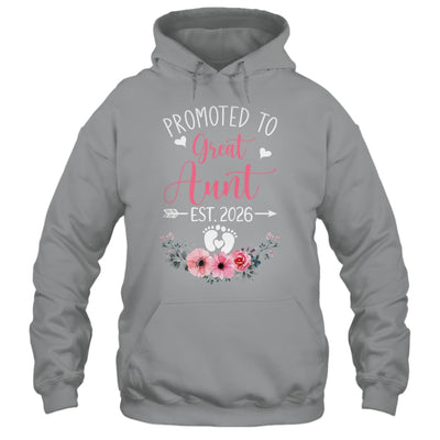 Promoted To Great Aunt Est 2026 Mothers Day Shirt & Tank Top | siriusteestore